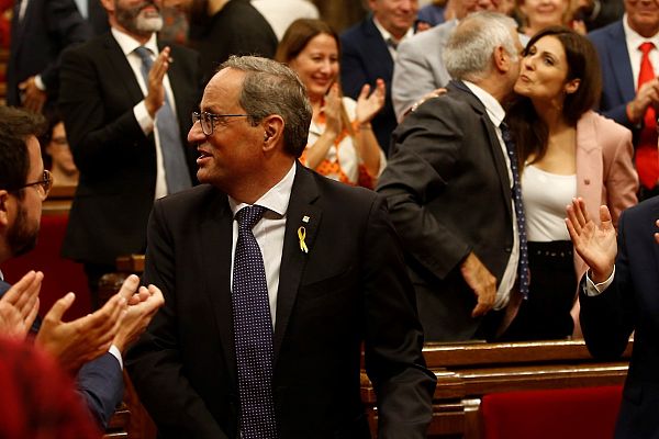 Telediario 1 - La moción de censura de Ciudadanos contra Torra fracasa