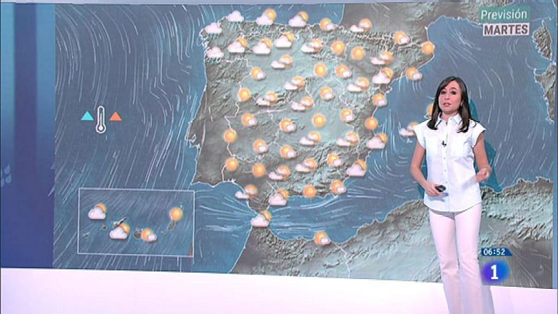 La entrada de un frente dejará este martes precipitaciones en el norte