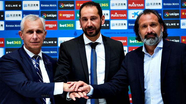 Telediario 1 - El Espanyol presenta a Pablo Machín como nuevo entrenador perico