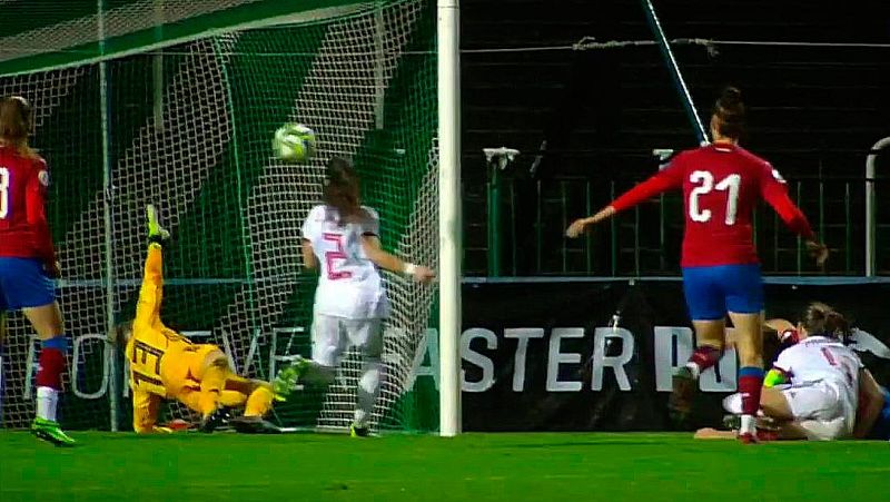 República Checa 1-5 España: Vonkova anota el de la honra