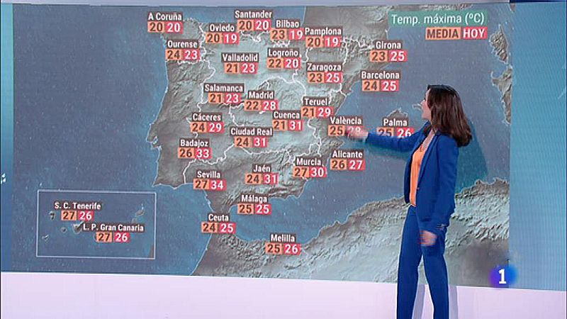 Bajada acusada de temperaturas en el norte peninsular y sin cambios en el resto