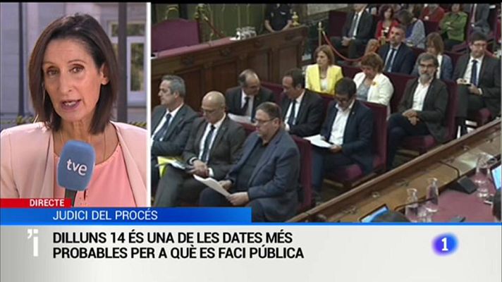 L'Informatiu - Dilluns que ve data més probable per la sentència