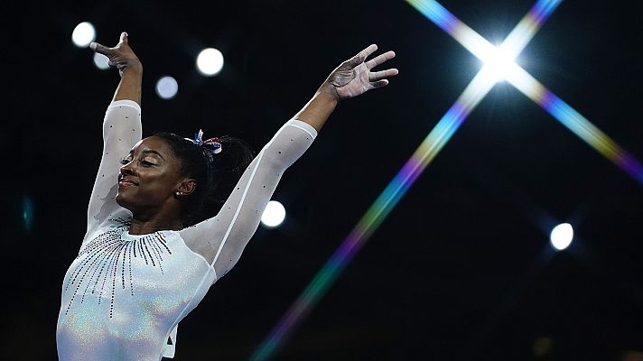 Gimnasia artística - Simone Biles conquista su quinto Mundial tras su ejercicio de suelo