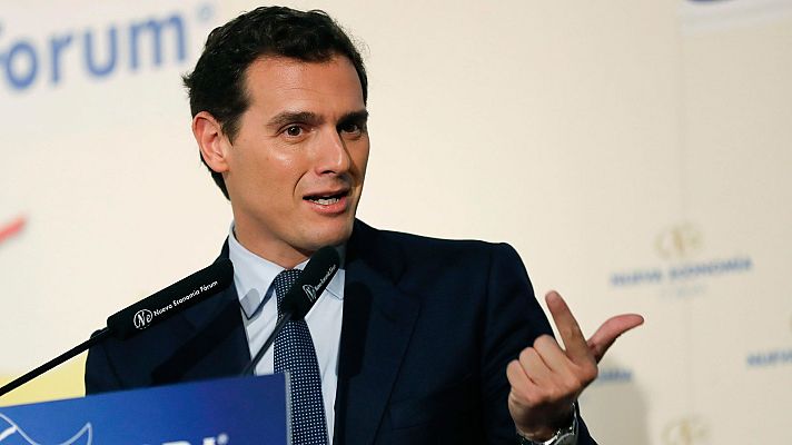 Telediario 1 - Rivera pide a Sánchez y a Casado comprometerse por escrito a impulsar reformas juntos