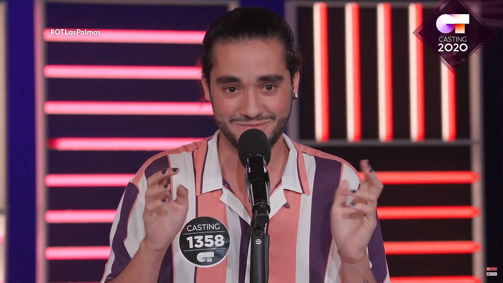 Alejandro sorprende con un reguetón canario en la fase 2 del casting de OT 2020 en Las Palmas de Gran Canaria