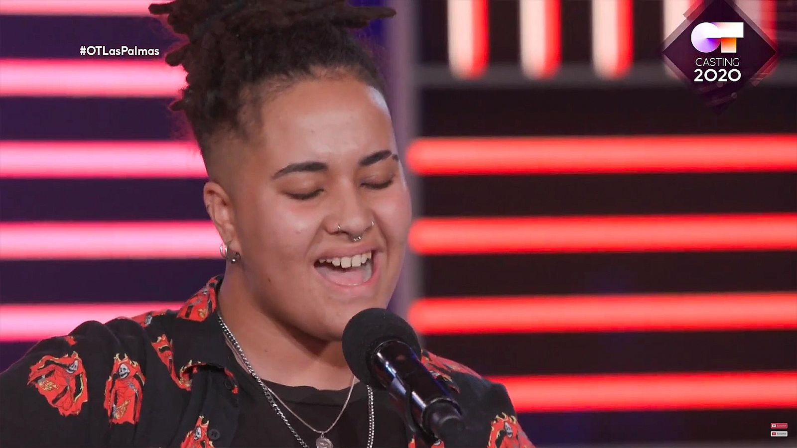 Rosex canta 'Mama Do' en la fase 2 del casting de OT 2020 en Las Palmas de Gran Canaria