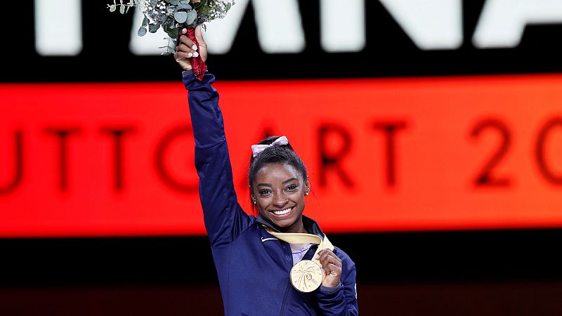 Simone Biles cierra el Mundial de Stuttgart con cinco medallas de oro