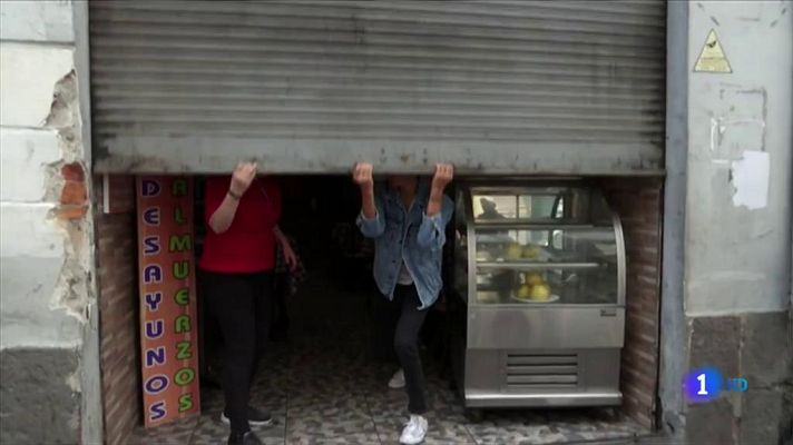 Telediario 1 - En Quito ya se notan las consecuencias de varios días de violentos disturbios