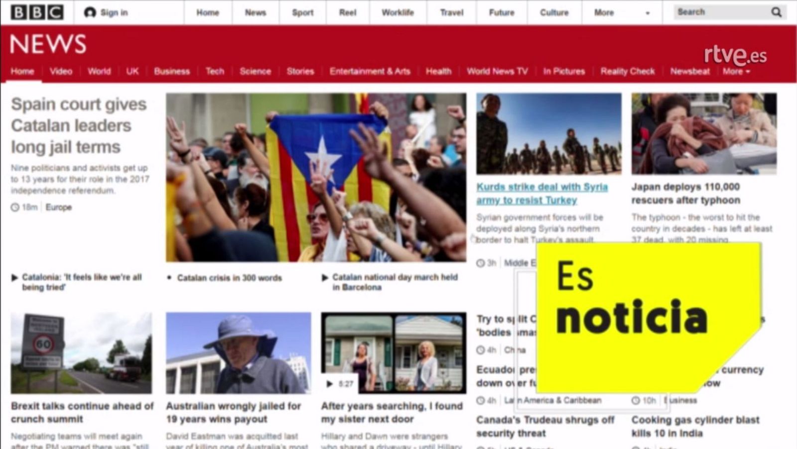 La prensa internacional informa sobre la sentencia del 'procés'