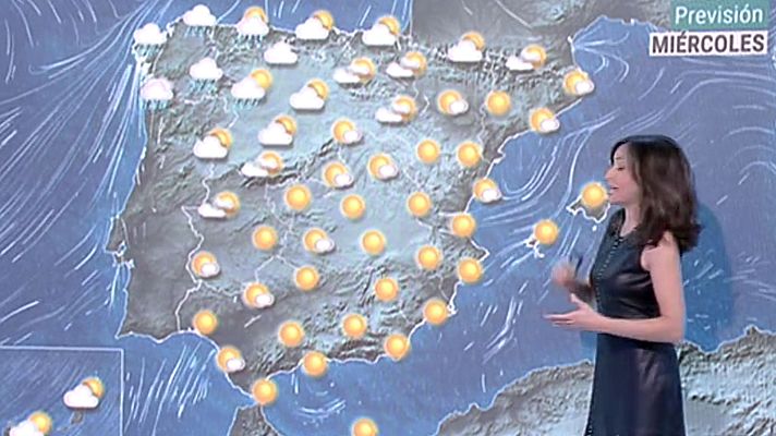 Telediario 1 - Lluvias fuertes en el noroeste y temperaturas al alza en todo el país