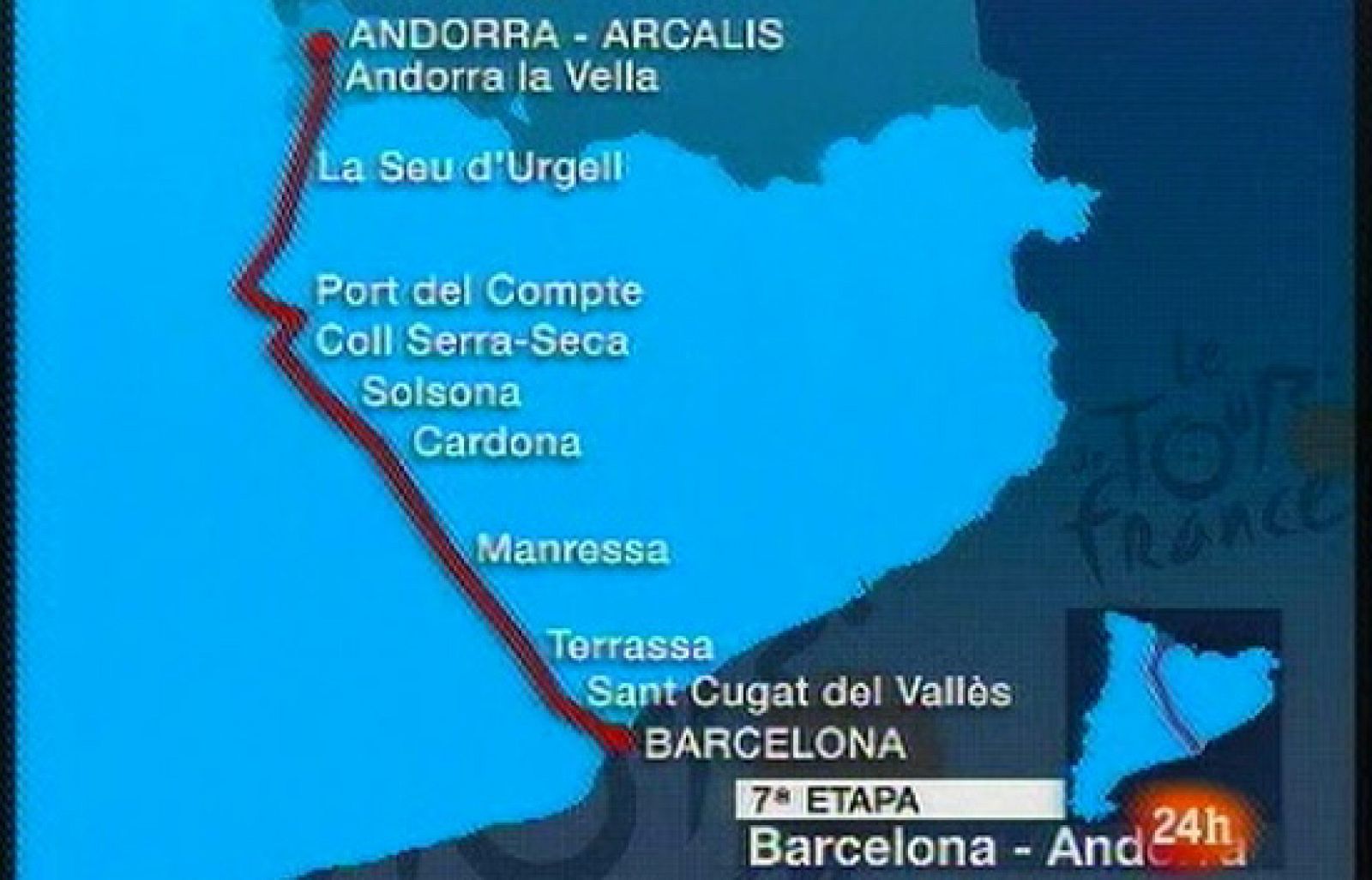 L'Informatiu - Recorregut de la setena etapa del TOUR