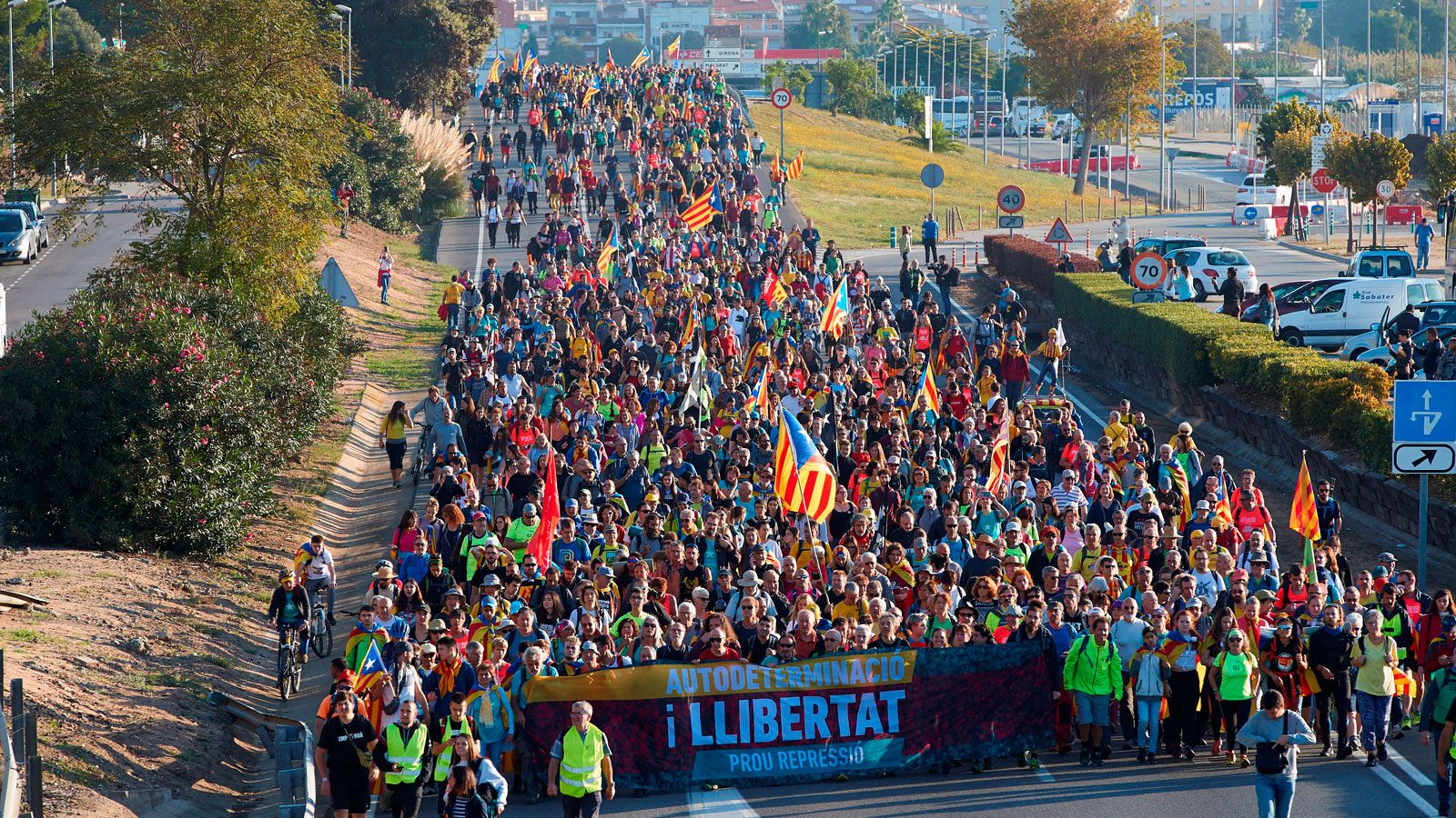 Las "Marchas por la libertad" reanudan su camino
