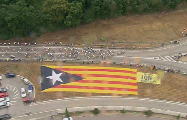Tour de Francia - Barcelona recibe el Tour con lluvia
