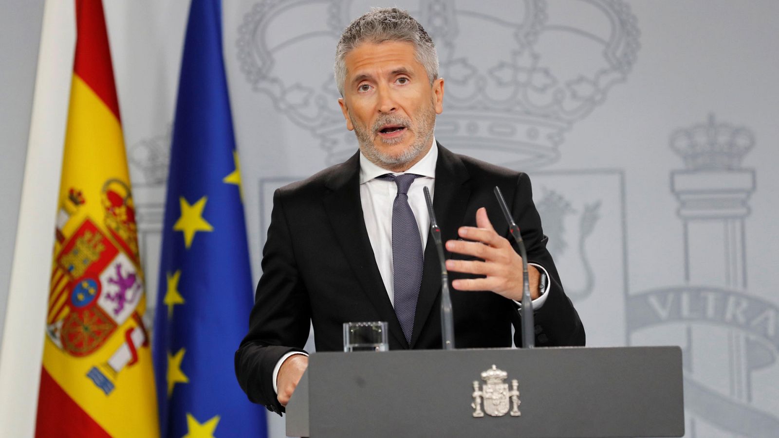 Marlaska sobre Cataluña: "El daño es grande y tiene unos responsables que lo han alentado"