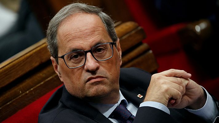 Telediario 1 - Torra aboga por repetir un referéndum de autodeterminación