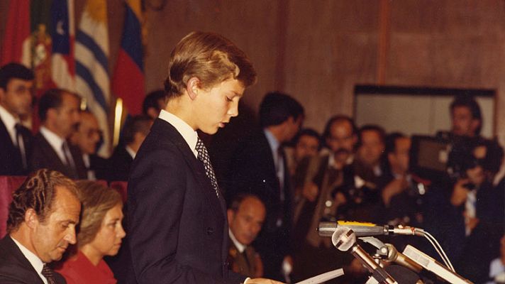 Archivo Casa Real - Primer discurso del Príncipe de Asturias en los Premios "Príncipe de Asturias"