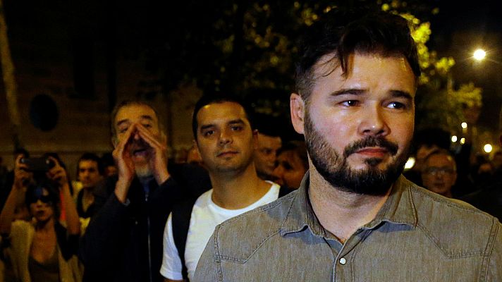 Modo Digital - Rufián abandona la concentración de los CDR en Barcelona