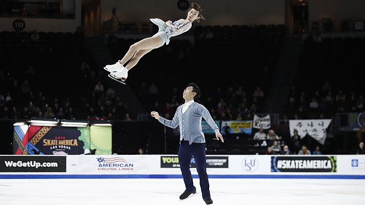 Patinaje sobre hielo - Skate América. Programa libre parejas