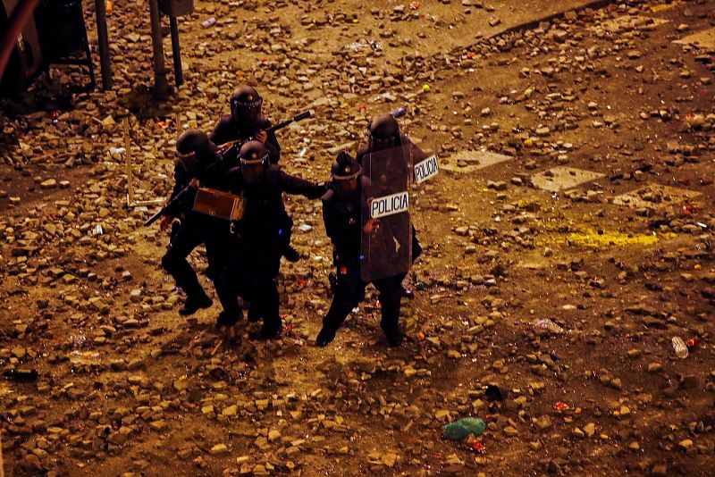 Desde el pasado lunes, 288 policías han resultado heridos de diversa consideración en las protestas en Cataluña -RTVE.es | Ver