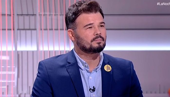 La noche en 24h - Rufián, sobre los disturbios en Cataluña: "Todo lo que ha pasado es un fracaso de la política"