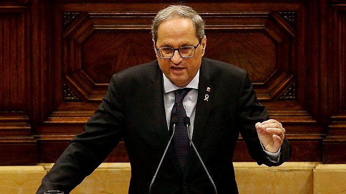 Informativo 24h - Torra reprocha a Sánchez "dejadez de funciones" y le pide "visión de Estado" sobre Cataluña