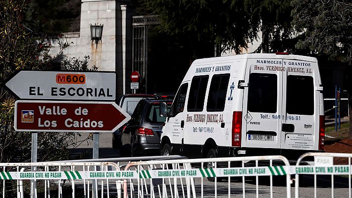 Telediario 1 - Todo listo en el Valle de los Caídos a menos de un día para la exhumación de Franco