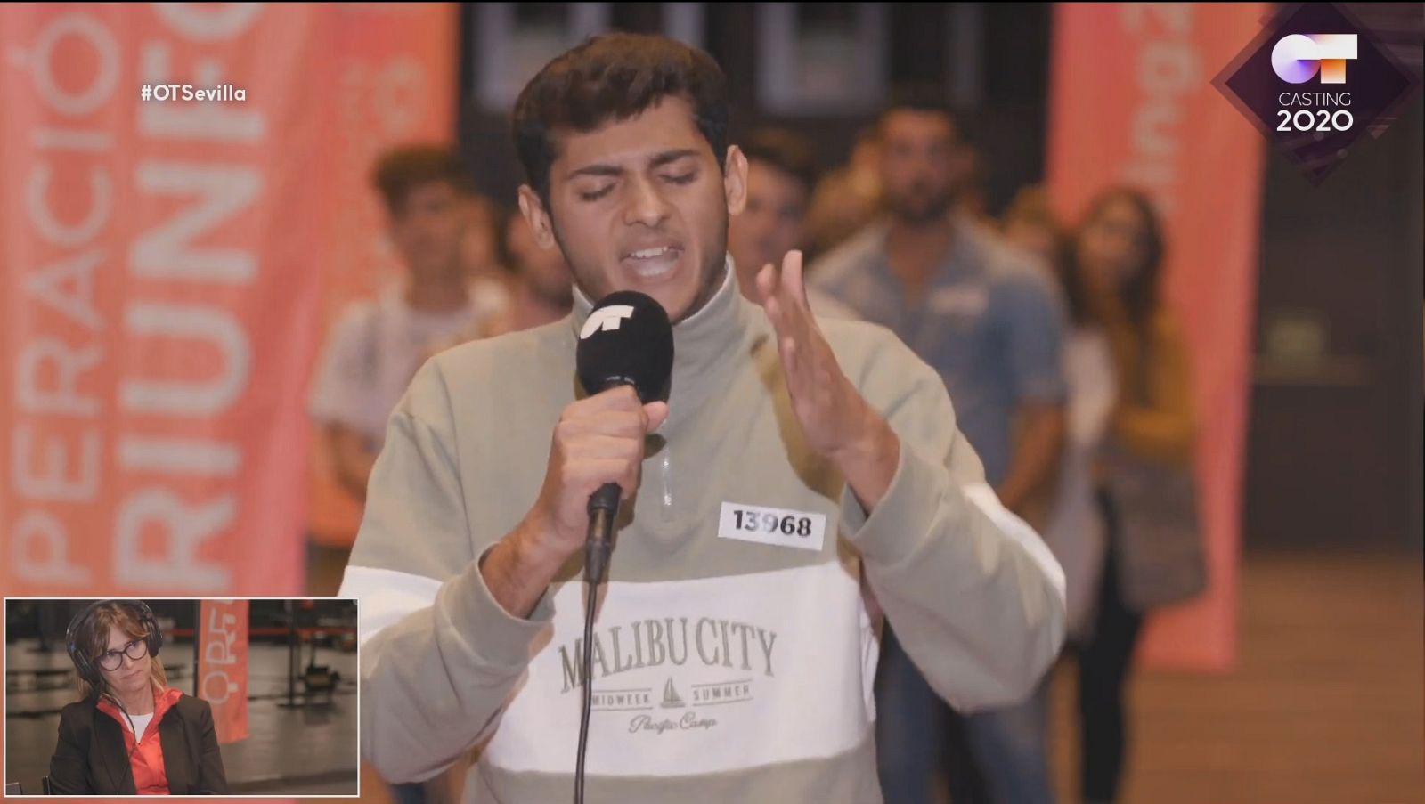 Este chico está nervioso y parece que baile en la Fase 1 del casting OT 2020 en Sevilla