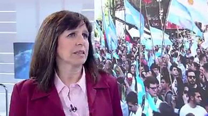 Telediario 1 - Laura Tedesco (Saint Louis University): "Alberto Fernández no va a ser un títere de Kirchner"