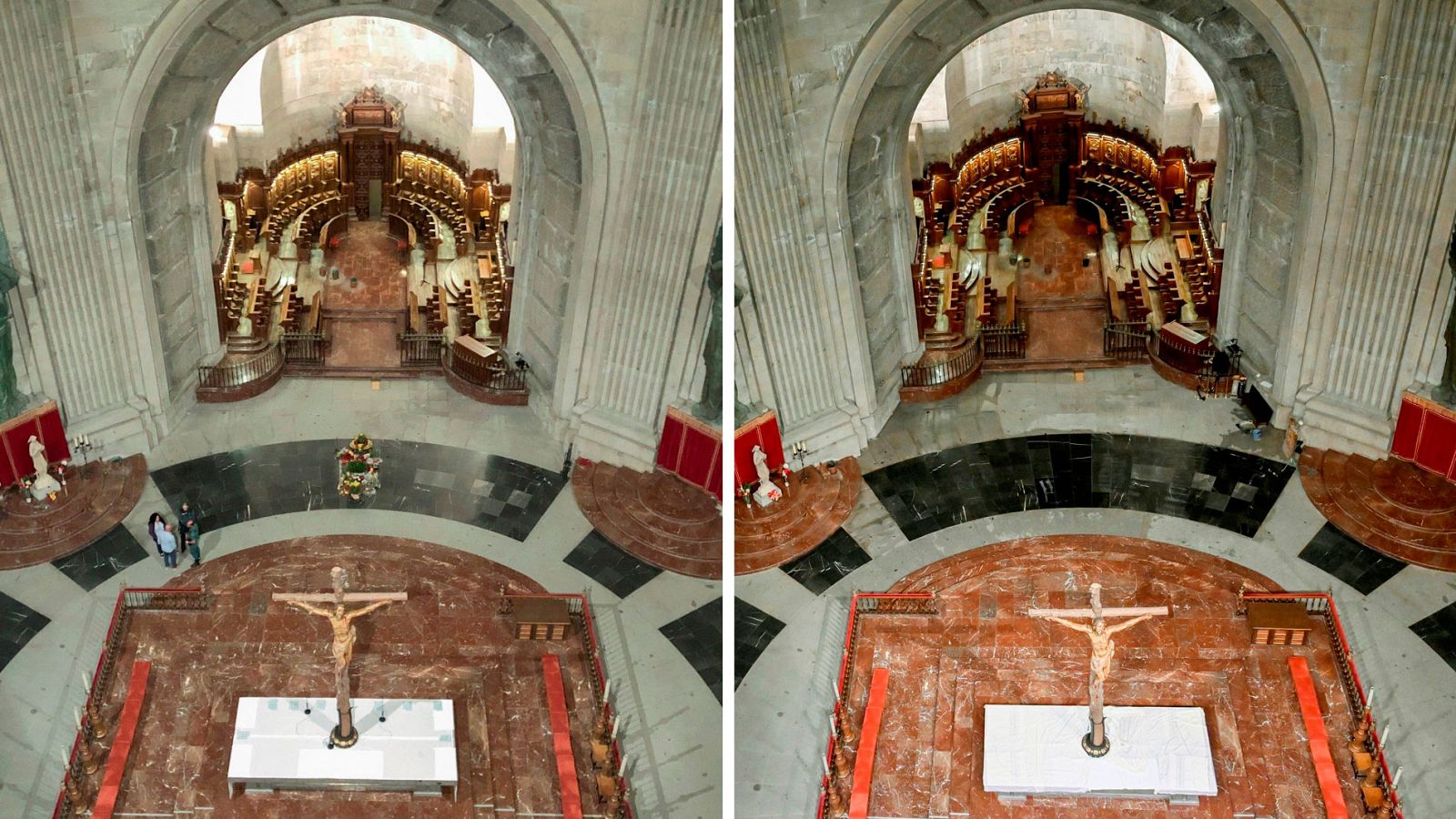 El Valle de los Caídos reabre por primera vez tras la exhumación de Franco