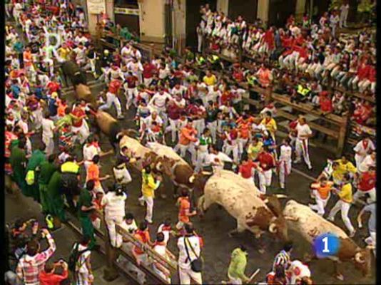 San Fermín - La manada en el tramo de Telefónica