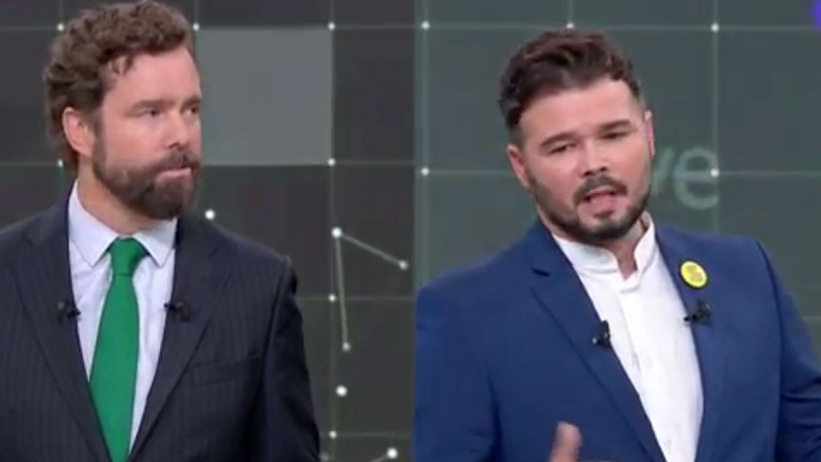 Debate electoral | Rufián: "Ustedes quieren que 2,5 millones de personas dejen de existir" en Cataluña - Especiales informativos | Ver