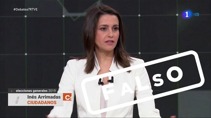  - Verificación de las declaraciones de Inés Arrimadas sobre la exhumación de Franco en el Debate a 7