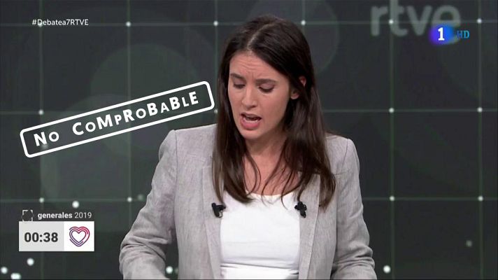  - Verificación de Irene Montero sobre desaparecidos en Camboya y España en el Debate a 7