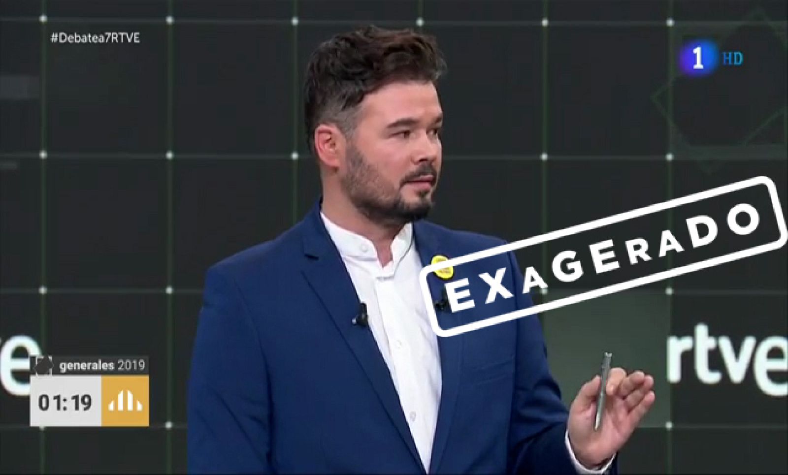 Verificación de Gabriel Rufián sobre el apoyo a las medidas sociales de PSOE y Podemos en el Debate a 7 | Ver