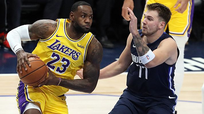 Telediario 1 - James y Doncic brillan en el duelo entre Lakers y Dallas