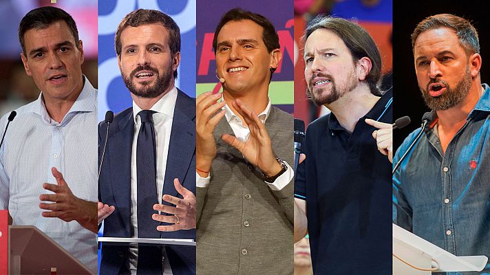 Telediario 1 - La caravana electoral prosigue entre la resaca de un debate y la previa de otro