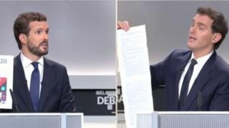 Casado y Rivera se enzarzan por Cataluña: "No se equivoque de adversario"