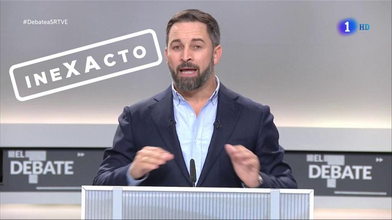 Abascal: "El 155 no ha permitido la recuperación del control de TV3, ni de la educación, ni de los mossos" Inexacto, por Verifica RTVE