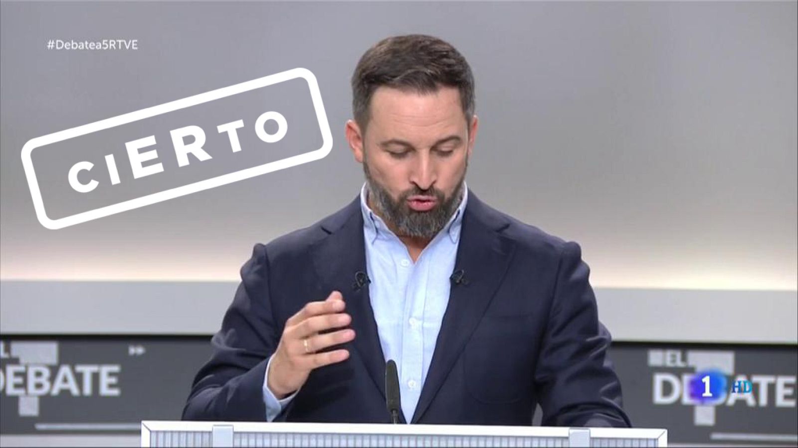 Abascal: "Tenemos una deuda pública de 1,2 billones de euros" CIERTO, por Verifica RTVE - Especiales informativos | Ver