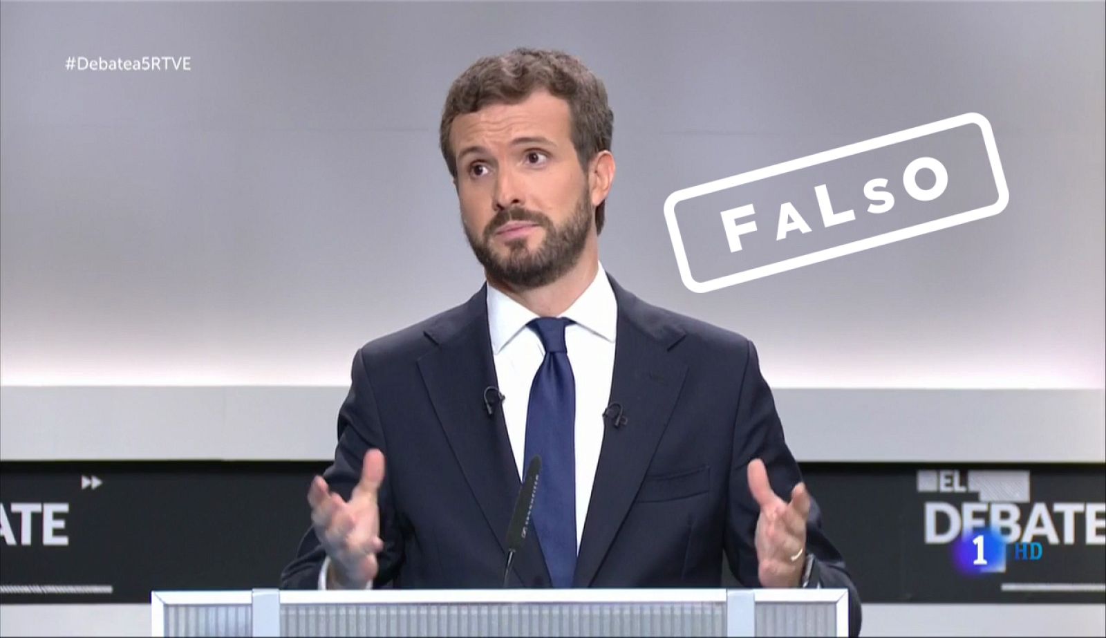 Casado: "La luz subió un 70% con el anterior Gobierno" FALSO, por Verifica RTVE - Especiales informativos | Ver