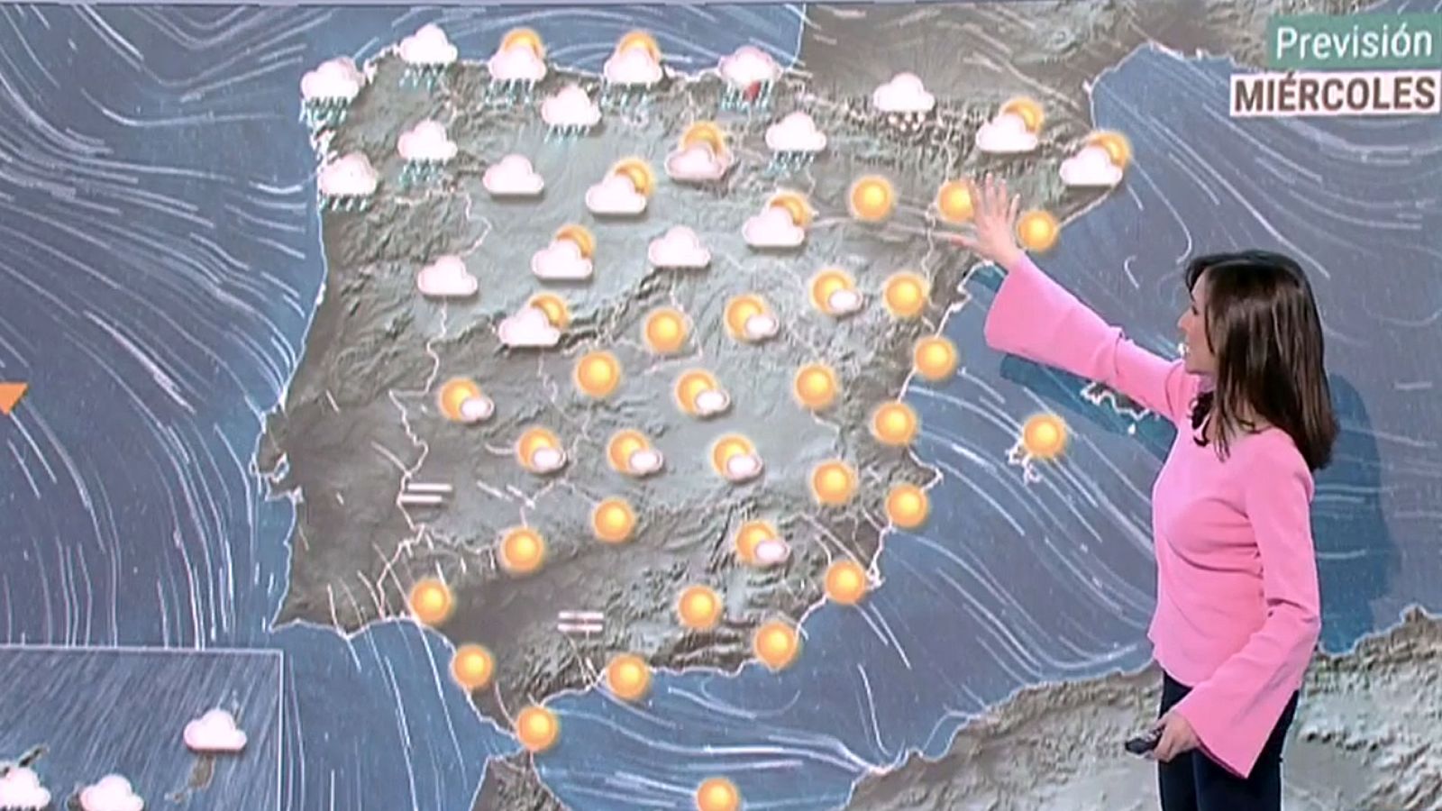 Lluvias persistentes y rachas de viento en el norte peninsular con temperaturas en descenso