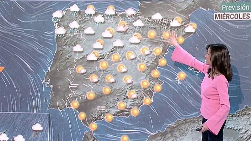 Lluvias persistentes y rachas de viento en el norte peninsular con temperaturas en descenso
