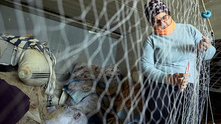 Telediario 1 - Las rederas luchan por mejorar sus condiciones laborales