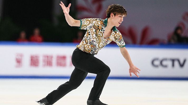 Patinaje sobre hielo - Copa de China. Programa corto masculino.