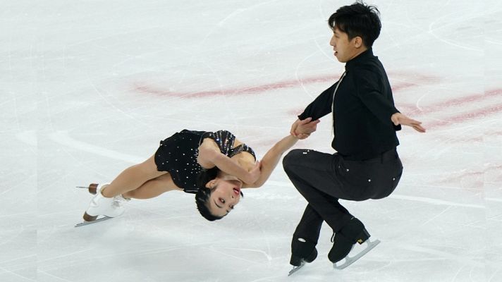 Patinaje sobre hielo - Copa de China. Programa corto parejas.