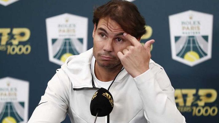 Telediario 1 - Nadal calibra el saque en el entrenamiento en Londres