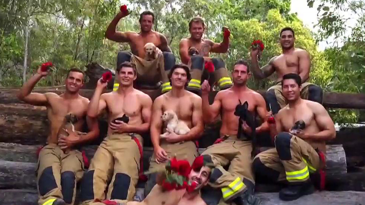 D Corazón - El calendario solidario de los bomberos australianos