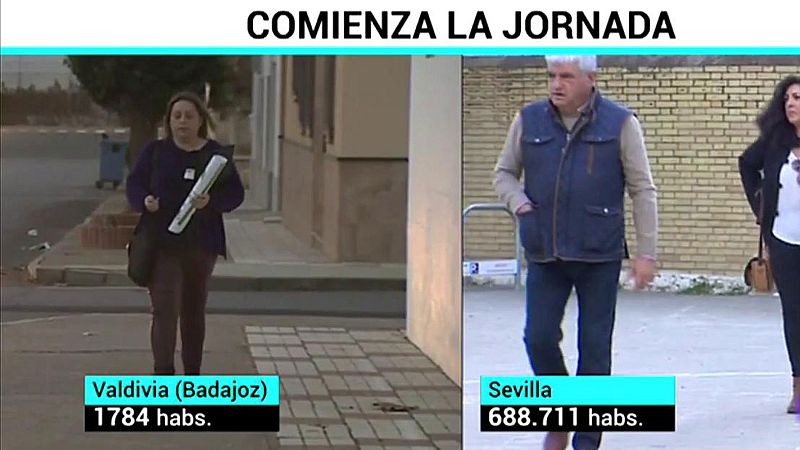 Cmo se vive una jornada electoral en una ciudad y en un pueblo