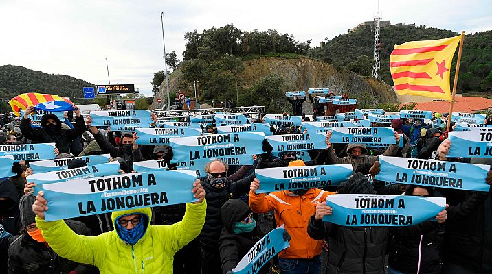 Telediario 1 - Convocatoria de Tsunami democràtic