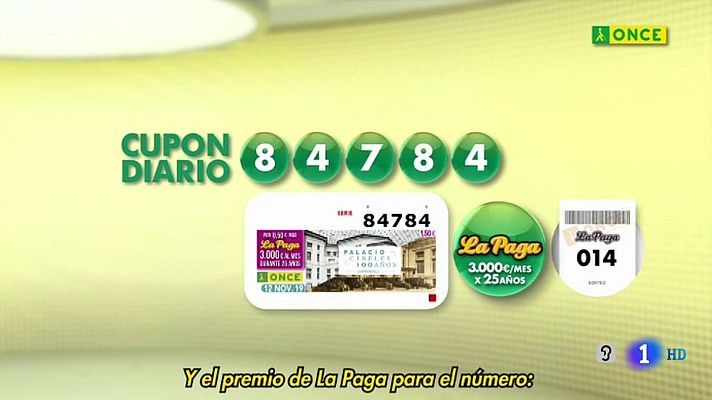 Sorteos ONCE - Sorteo ONCE - 12/11/19